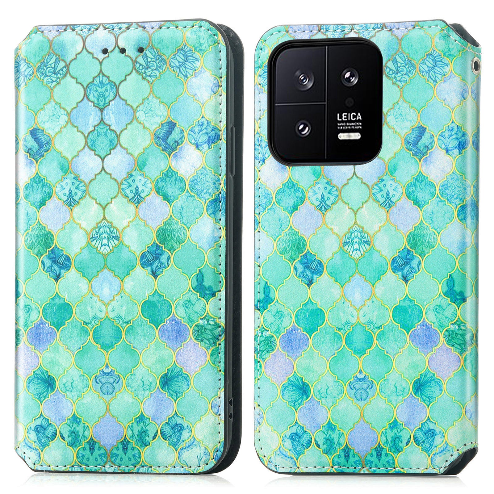 CASENEO 001 Series Pattern Printing Phone Case for Xiaomi 13 5G PU Leather Stand Magnetic Absorption RFID Blocking Cover with Wallet CASENEO 001 Series Pattern Printing Phone Case for Xiaomi 13 5G PU Leather Stand Magnetic Absorption RFID Blocking Cover with Wallet